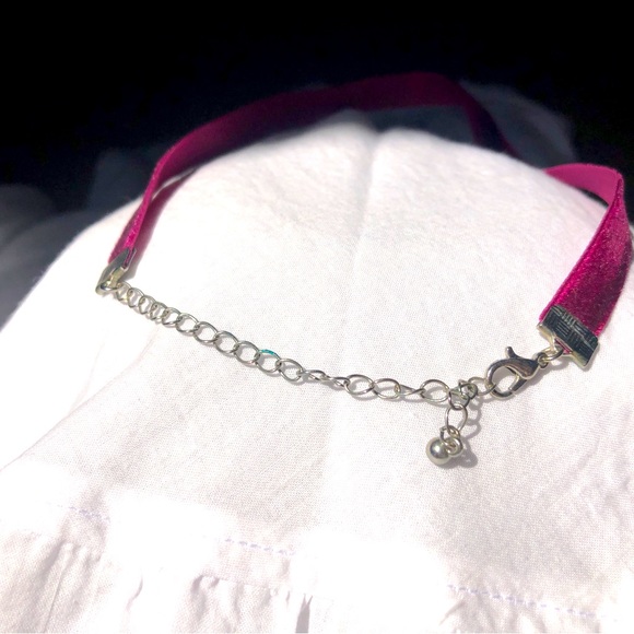 NEW! Wine / Maroon Velvet Choker Necklace - Picture 3 of 3